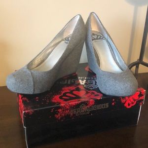 Gray Wedge Heels by Fergalicious